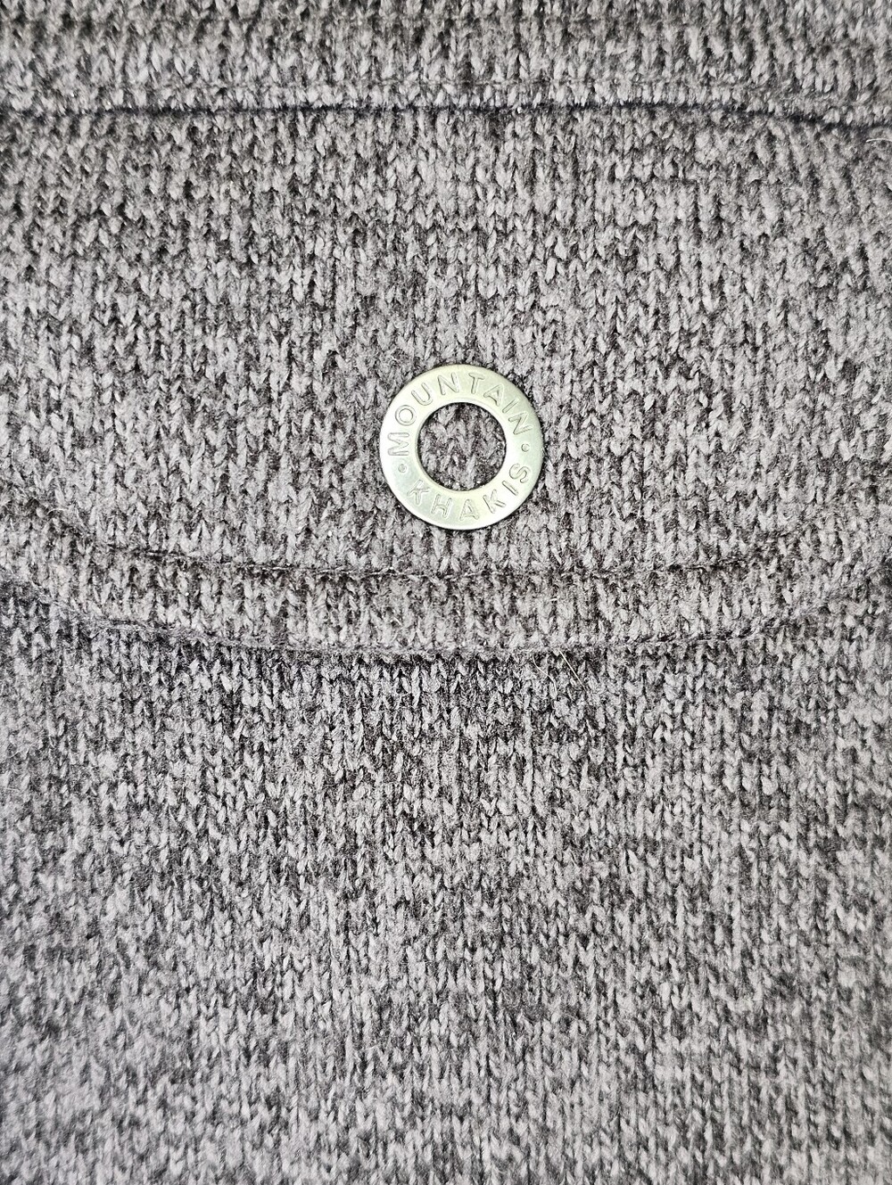 Mountain Khakis Old Faithful Sweater Knit Coat Snap Heather Gray Women's Size S - Picture 3 of 11